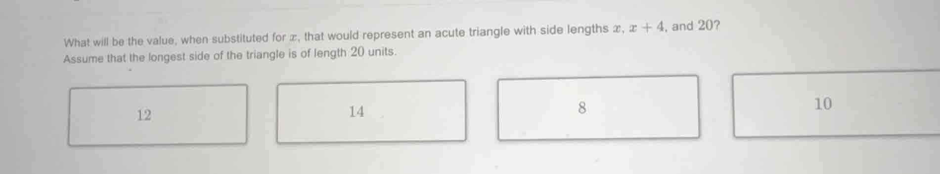 what will be the value, when substituted for x, that would represent an…