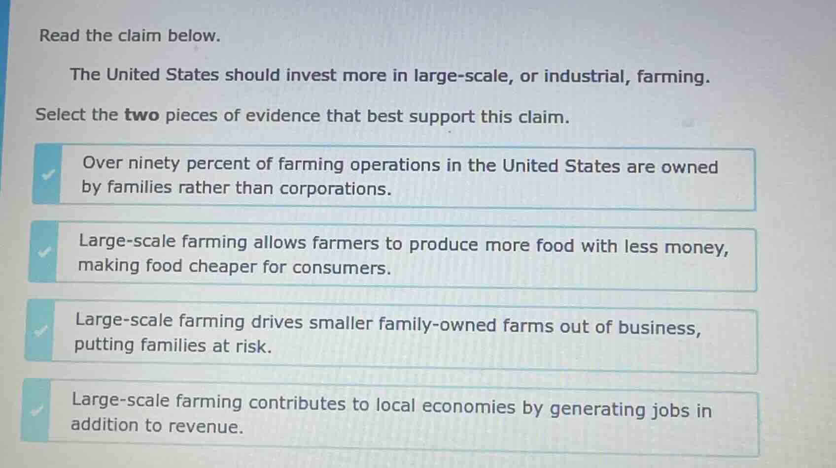 read the claim below. the united states should invest more in large - s…