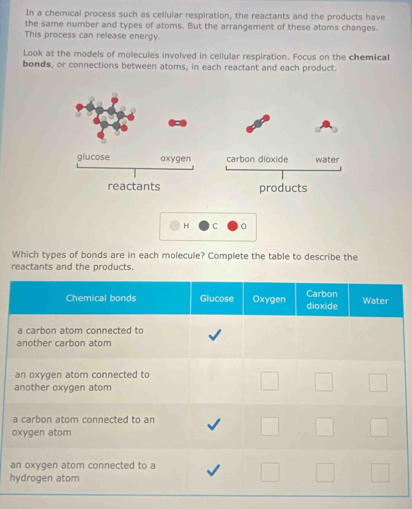 in a chemical process such as cellular respiration, the reactants and t…