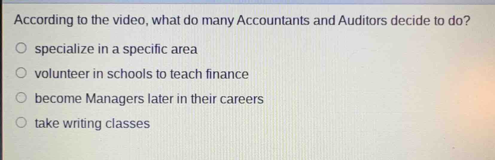 according to the video, what do many accountants and auditors decide to…