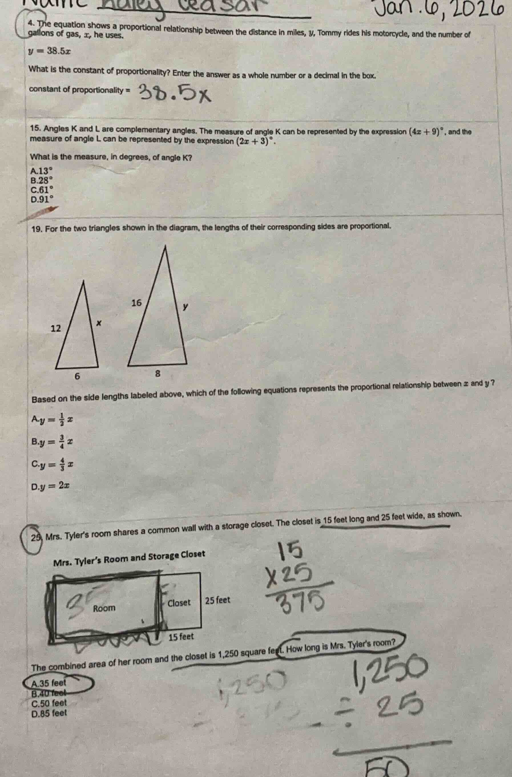 4. the equation shows a proportional relationship between the distance …