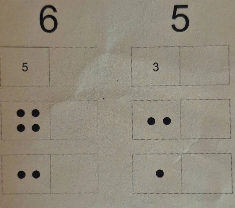 6 5 5 3 (4 dots in first box) (2 dots in first box) (2 dots in first bo…