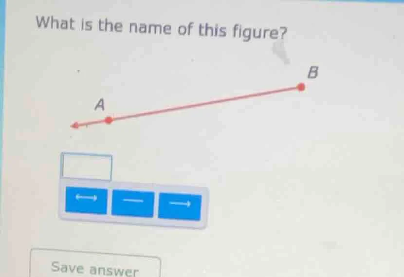 what is the name of this figure? figure with a red line, point a (with …