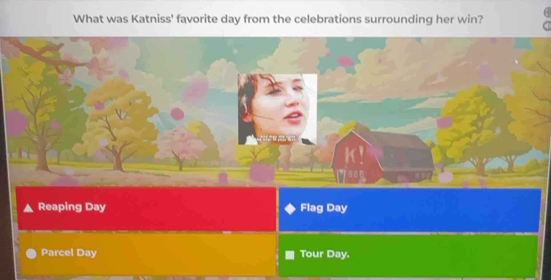 what was katniss favorite day from the celebrations surrounding her win…