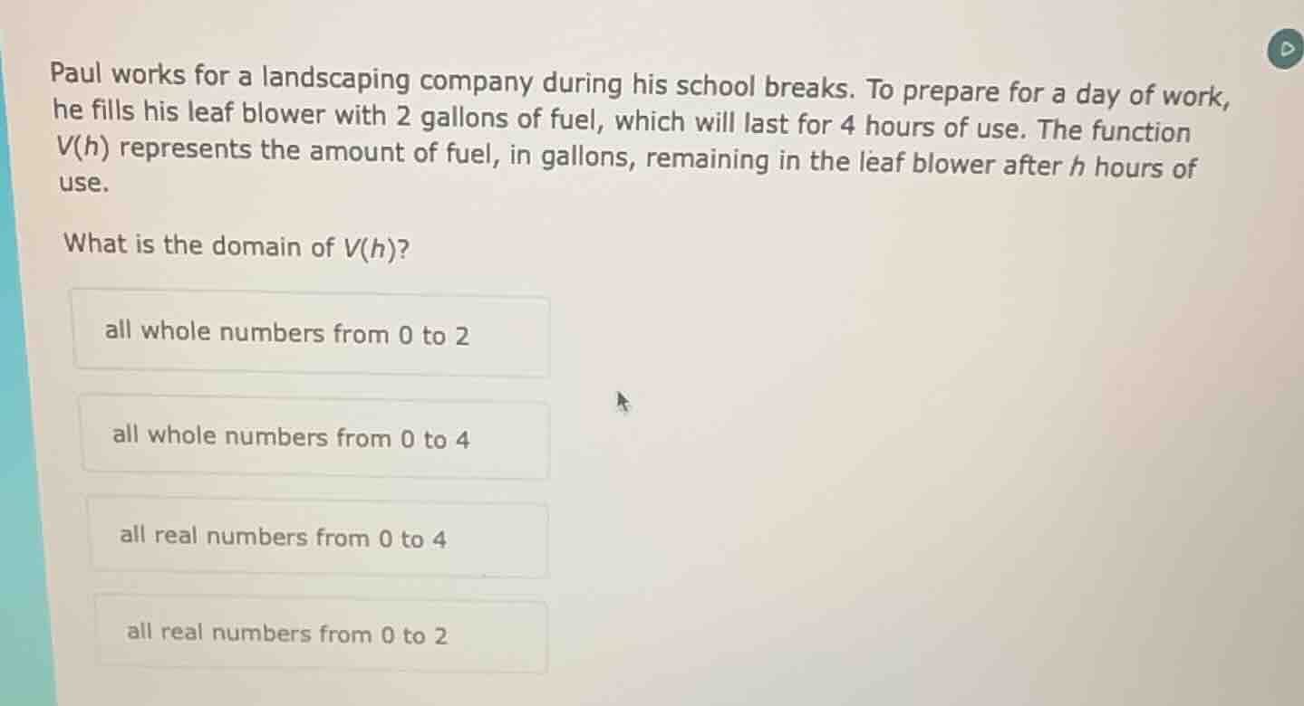 paul works for a landscaping company during his school breaks. to prepa…