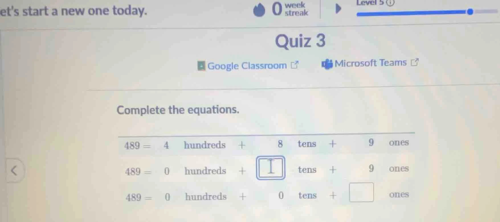 ets start a new one today. quiz 3 google classroom microsoft teams comp…