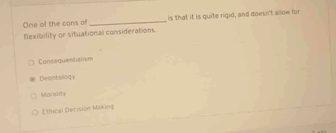 one of the cons of __________ is that it is quite rigid, and doesnt all…