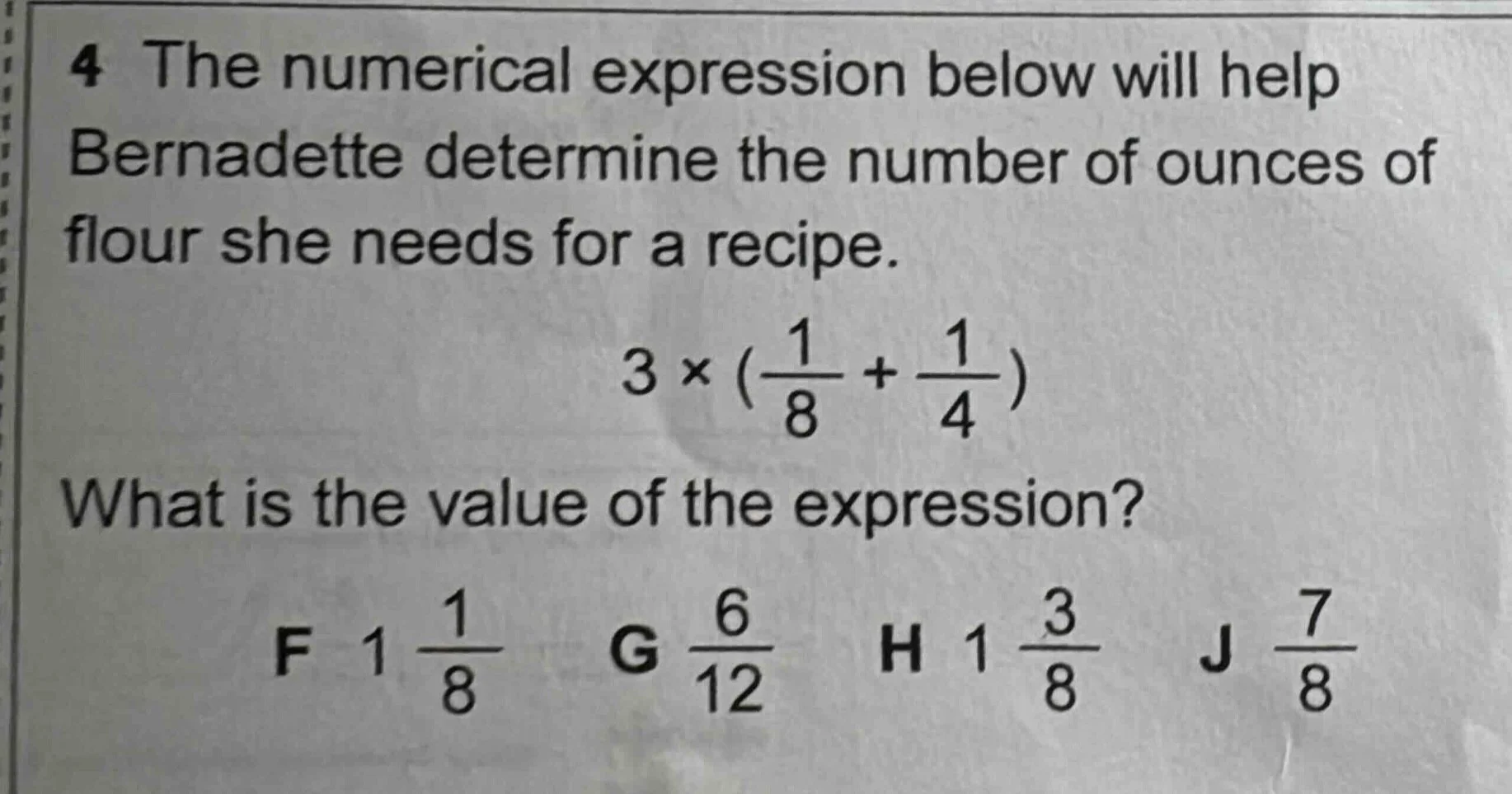 4 the numerical expression below will help bernadette determine the num…