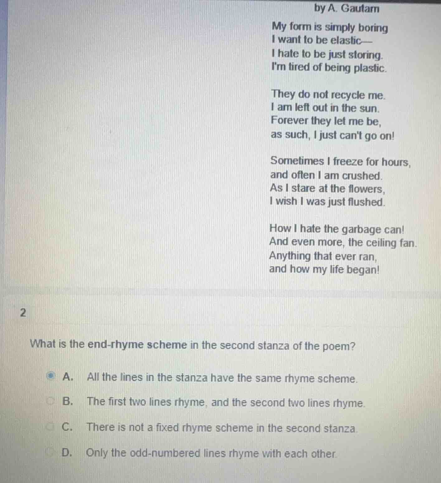 by a. gautam my form is simply boring i want to be elastic— i hate to b…