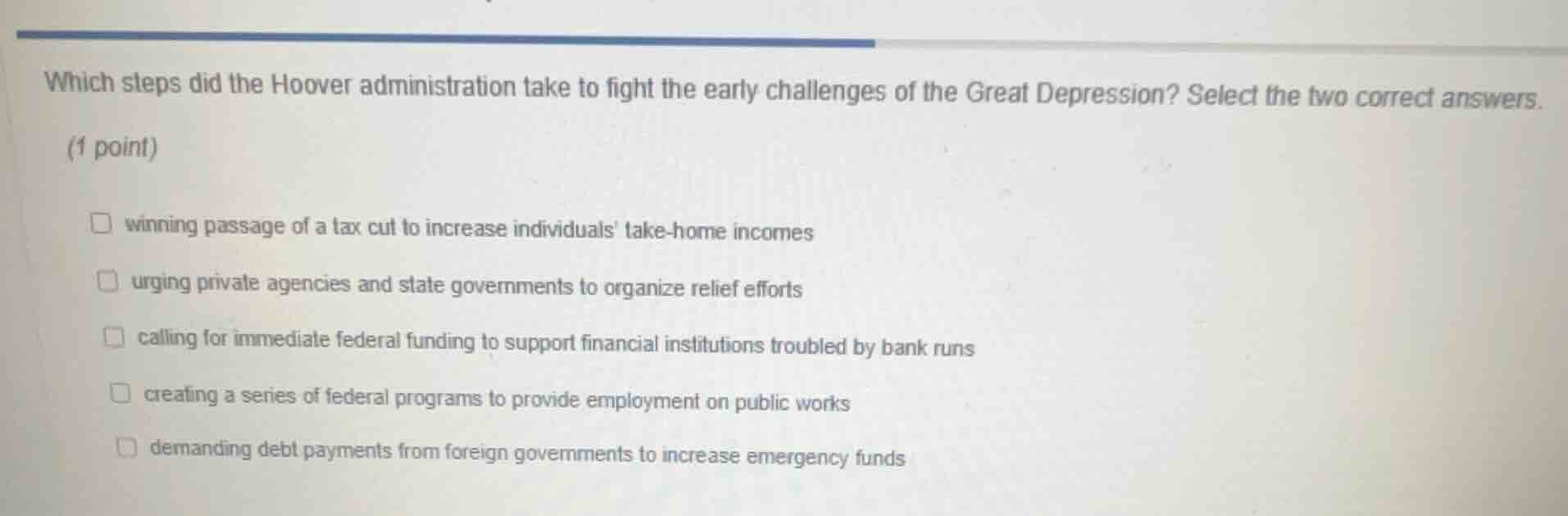 which steps did the hoover administration take to fight the early chall…