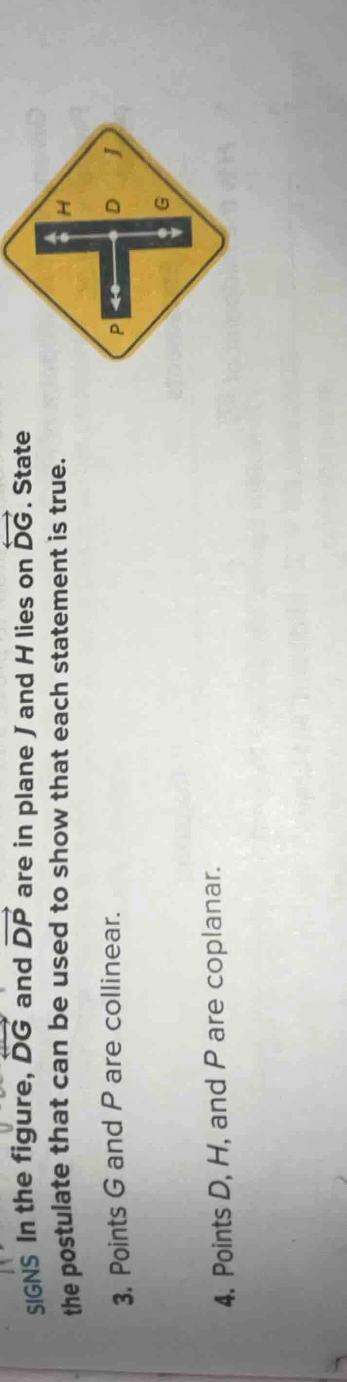 signs in the figure, ( overleftrightarrow{dg} ) and ( overleftrightarro…