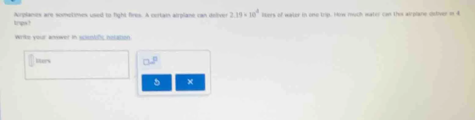airplanes are sometimes used to fight fires. a certain airplane can del…