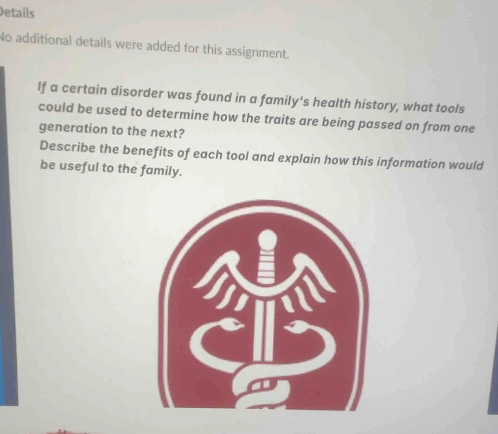 details no additional details were added for this assignment. if a cert…