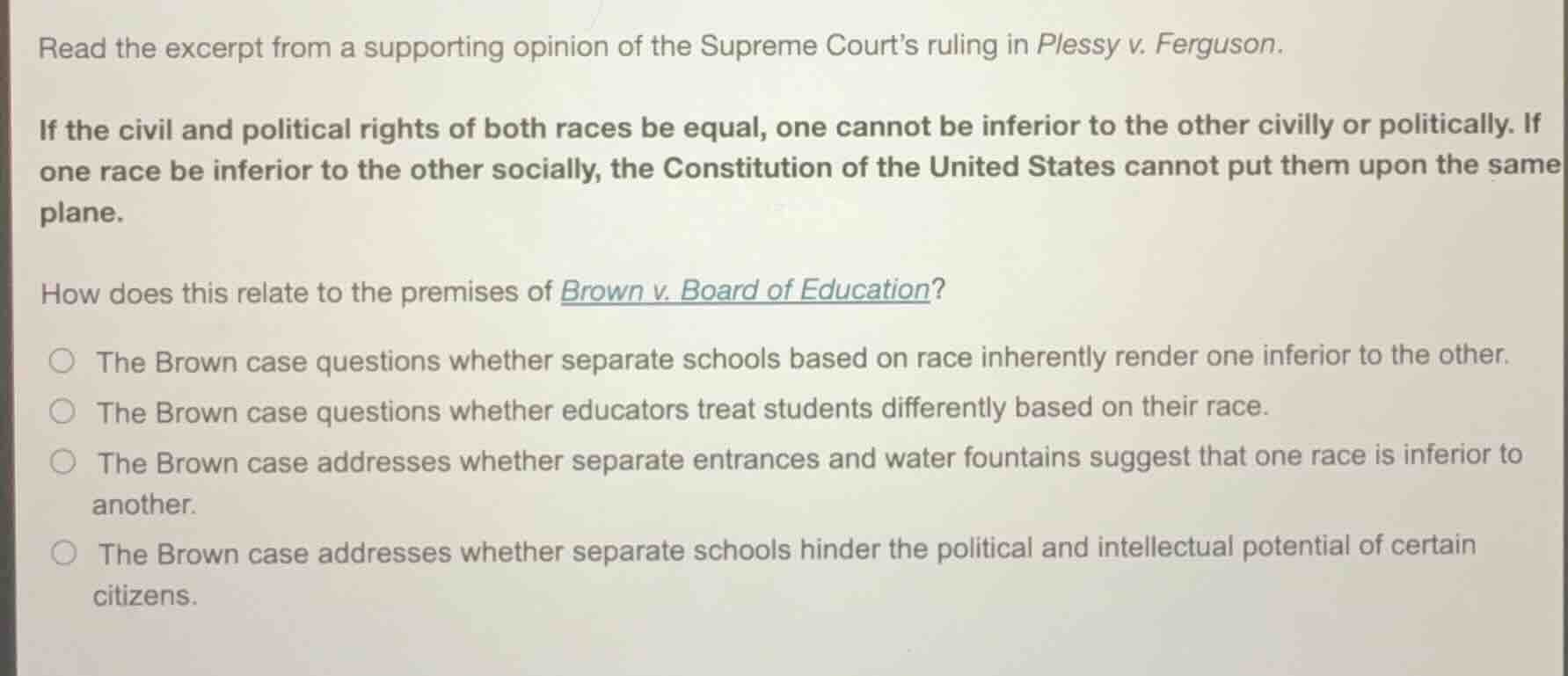 read the excerpt from a supporting opinion of the supreme court’s rulin…