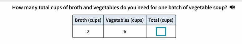 how many total cups of broth and vegetables do you need for one batch o…