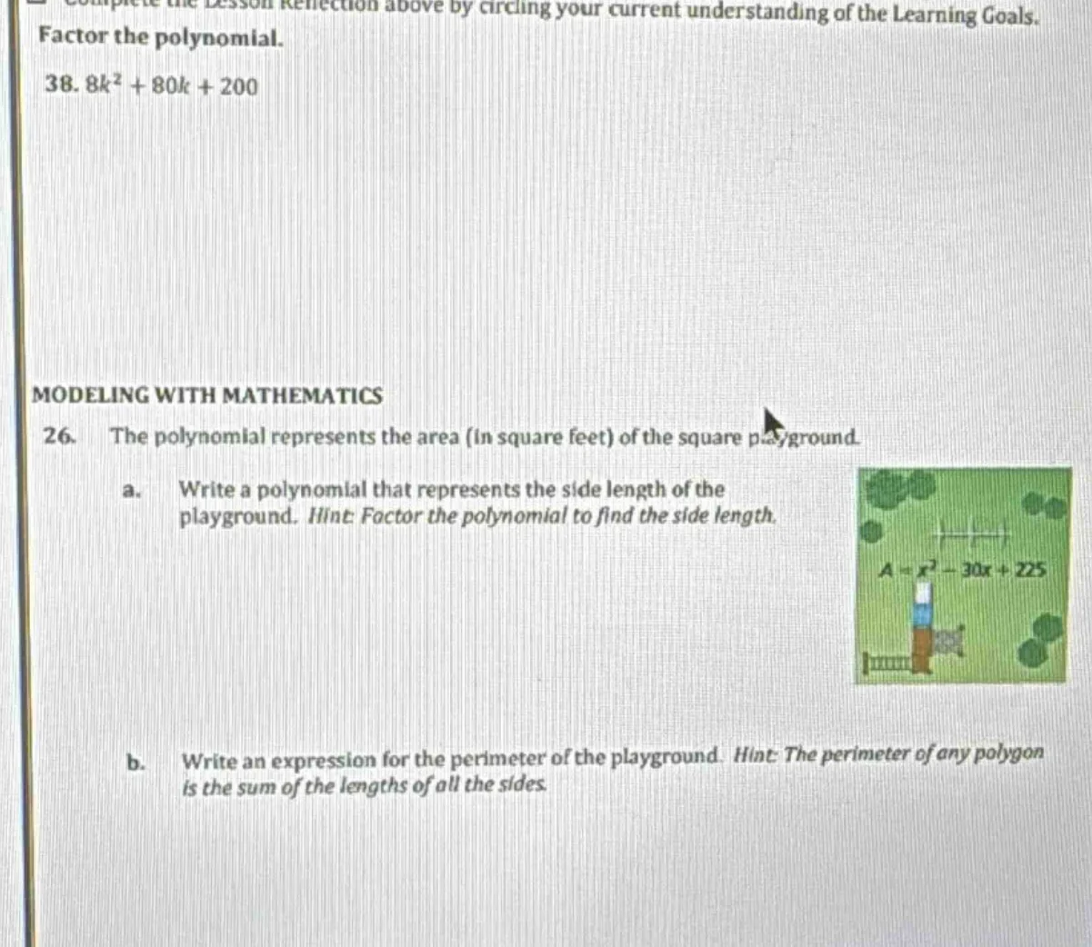 complete the lesson reflection above by circling your current understan…