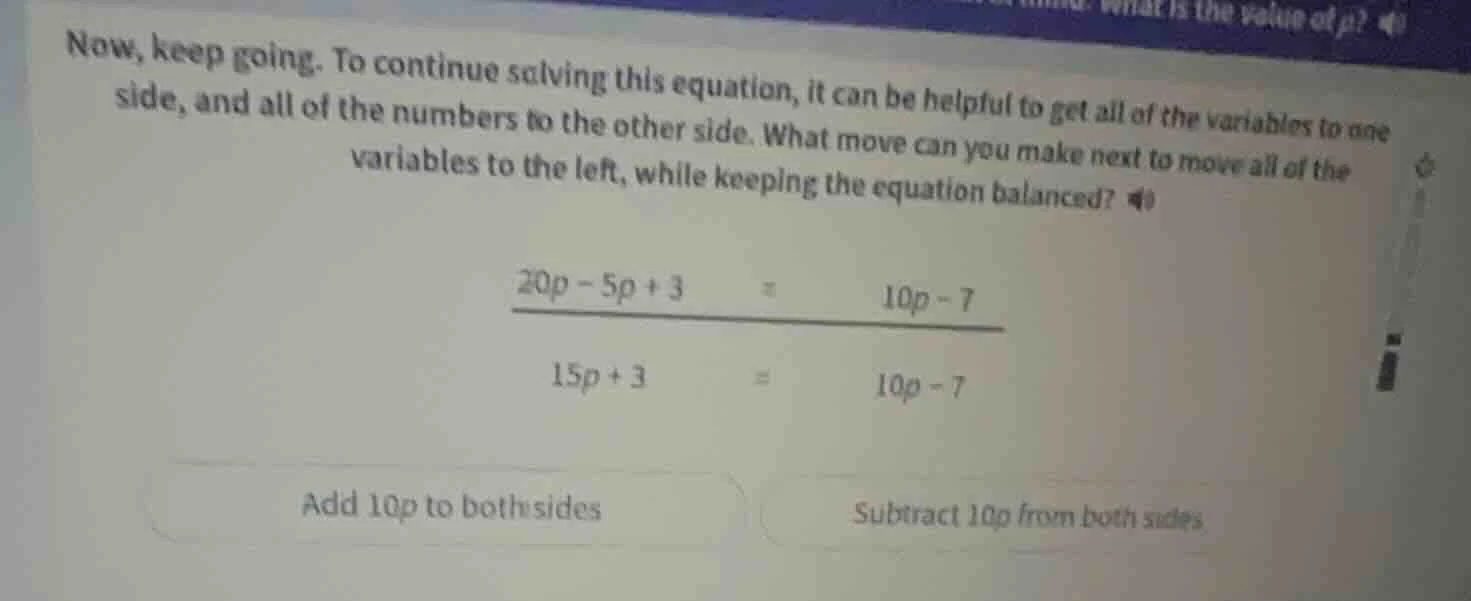 now, keep going. to continue solving this equation, it can be helpful t…