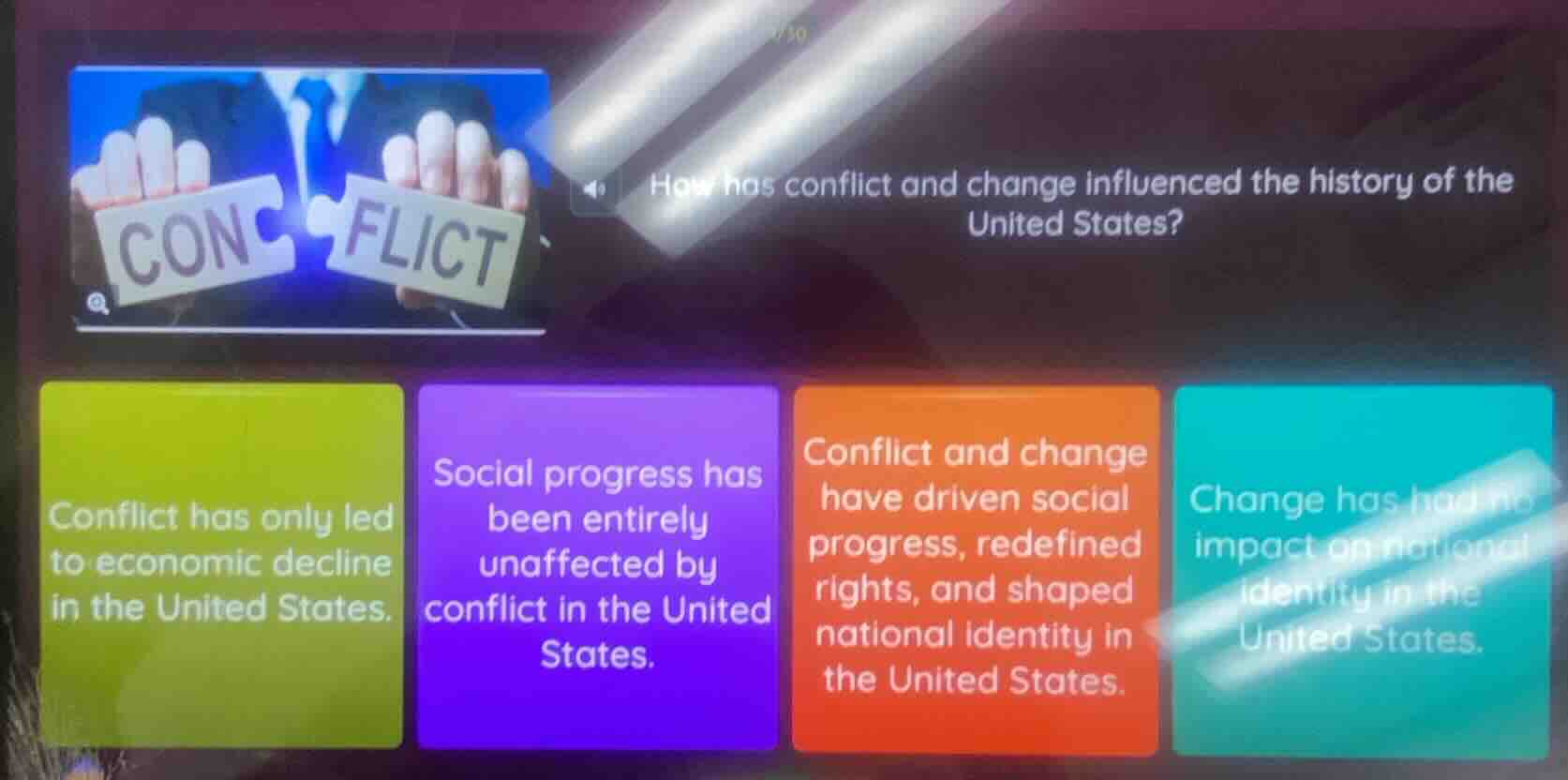 how has conflict and change influenced the history of the united states…