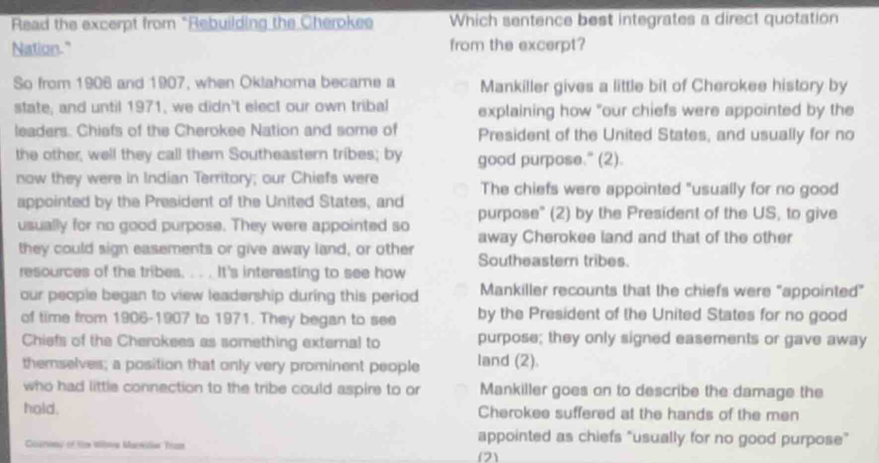 read the excerpt from ebuilding the cherokee nation.\ so from 1906 and …
