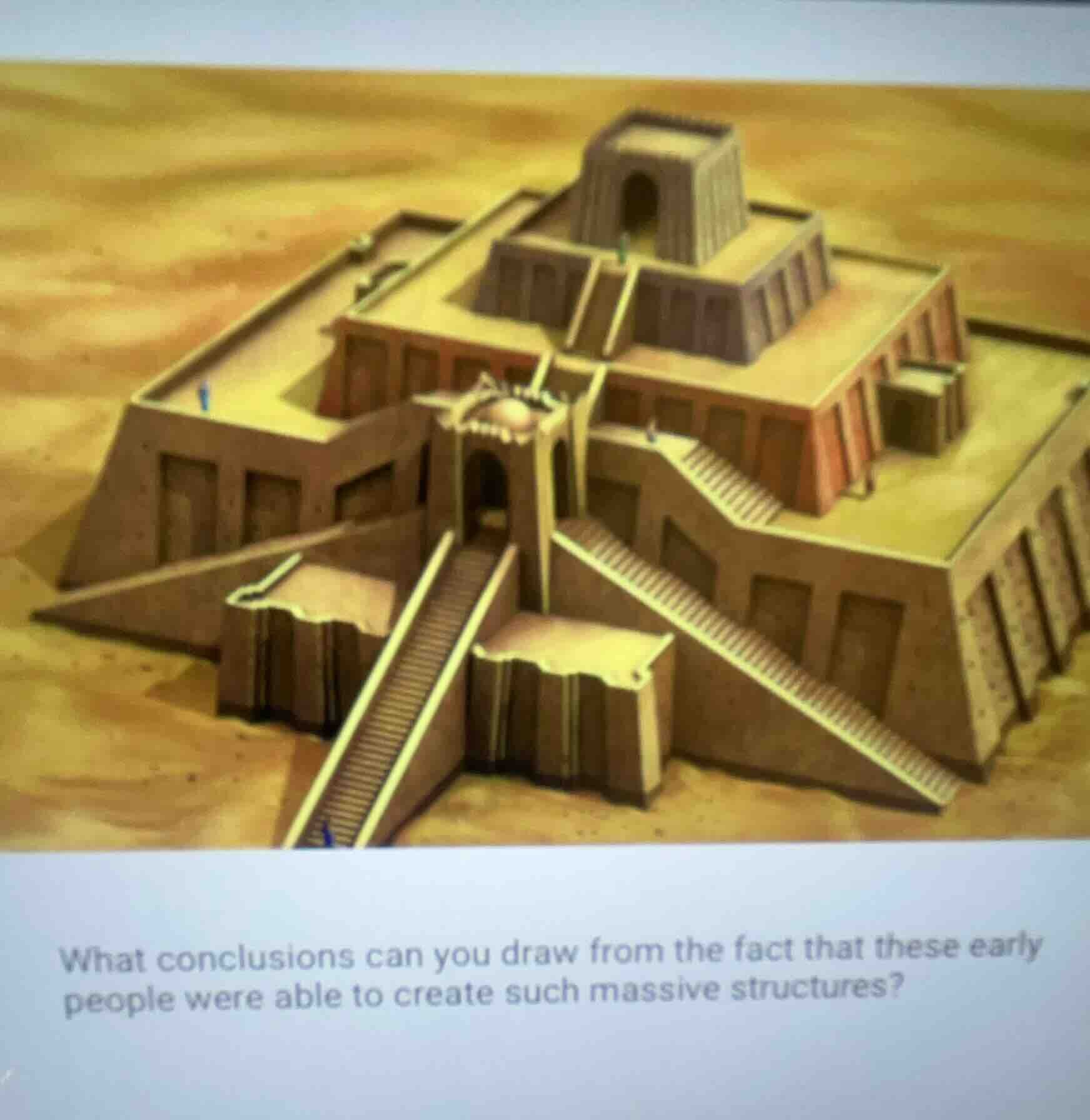 what conclusions can you draw from the fact that these early people wer…