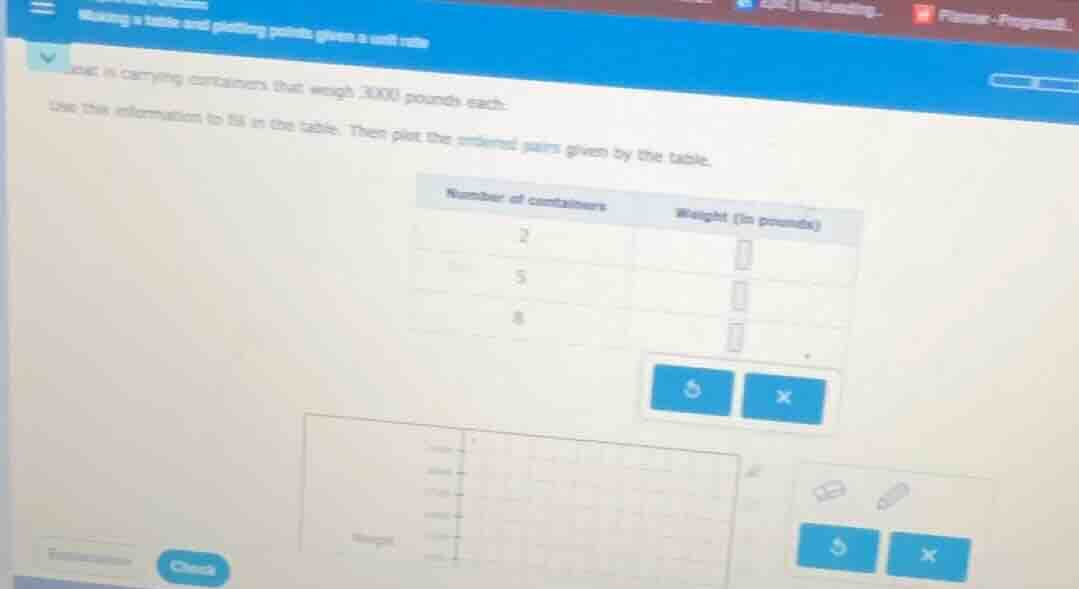 jack is carrying containers that weigh 3000 pounds each. use this infor…