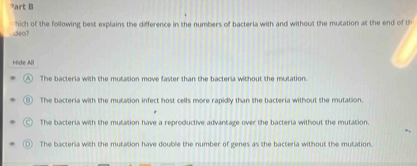 part b which of the following best explains the difference in the numbe…