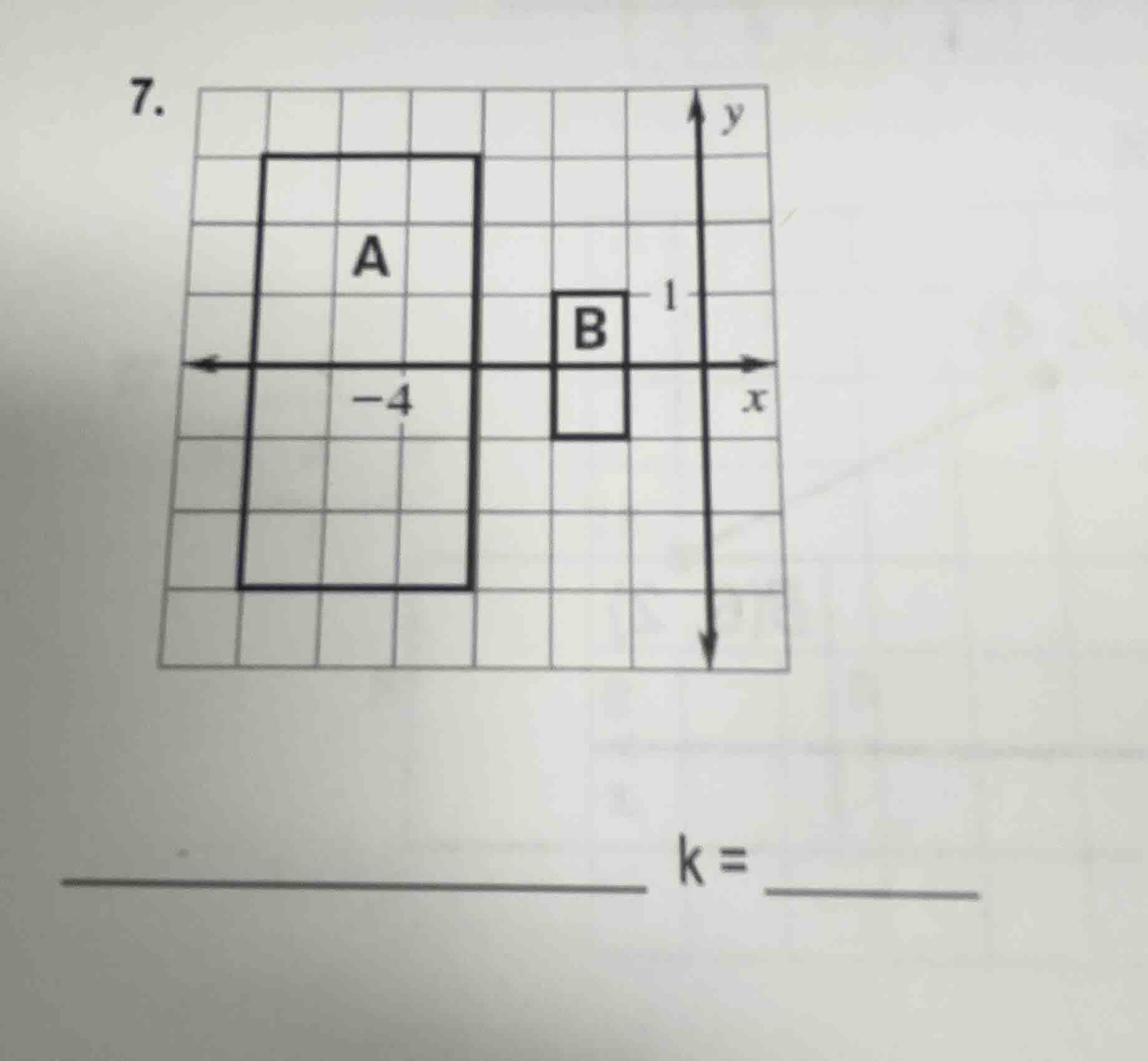 7. ______ k = ______