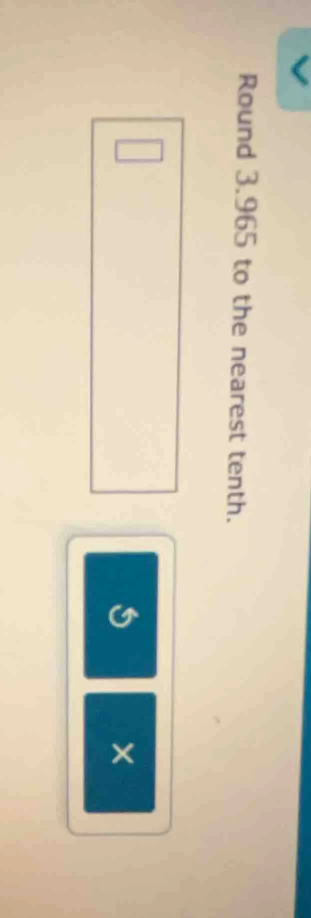round 3.965 to the nearest tenth.