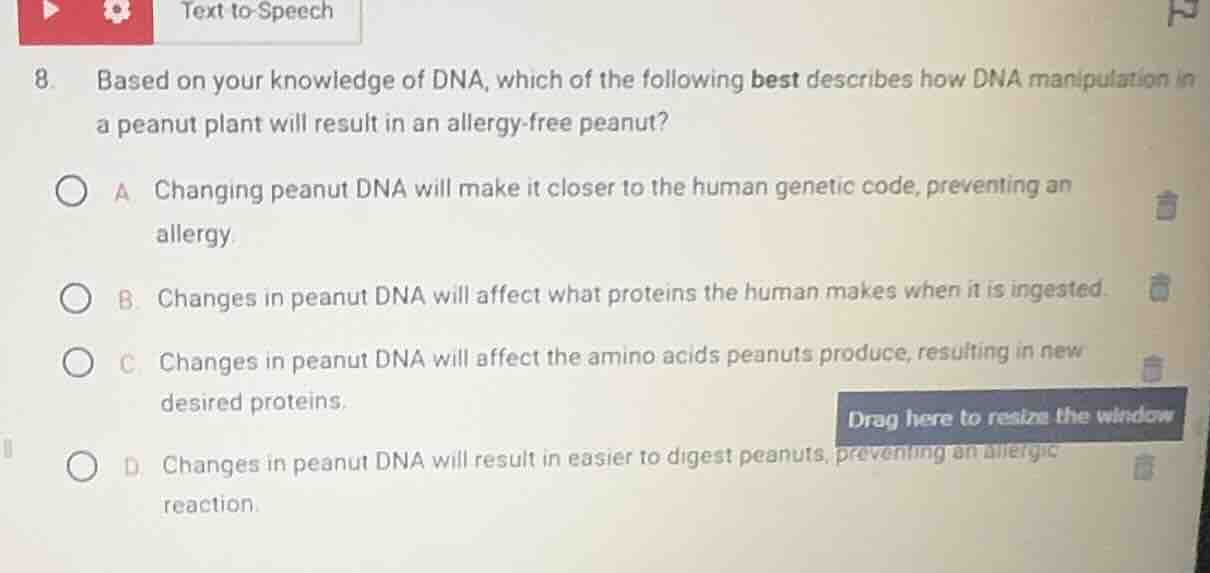 8. based on your knowledge of dna, which of the following best describe…