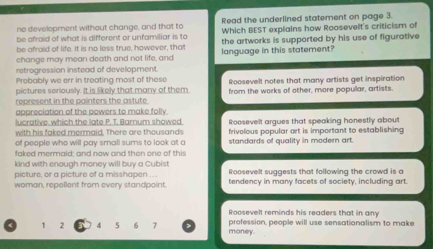 no development without change, and that to be afraid of what is differe…