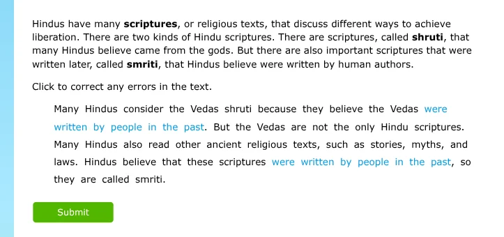 hindus have many scriptures, or religious texts, that discuss different…