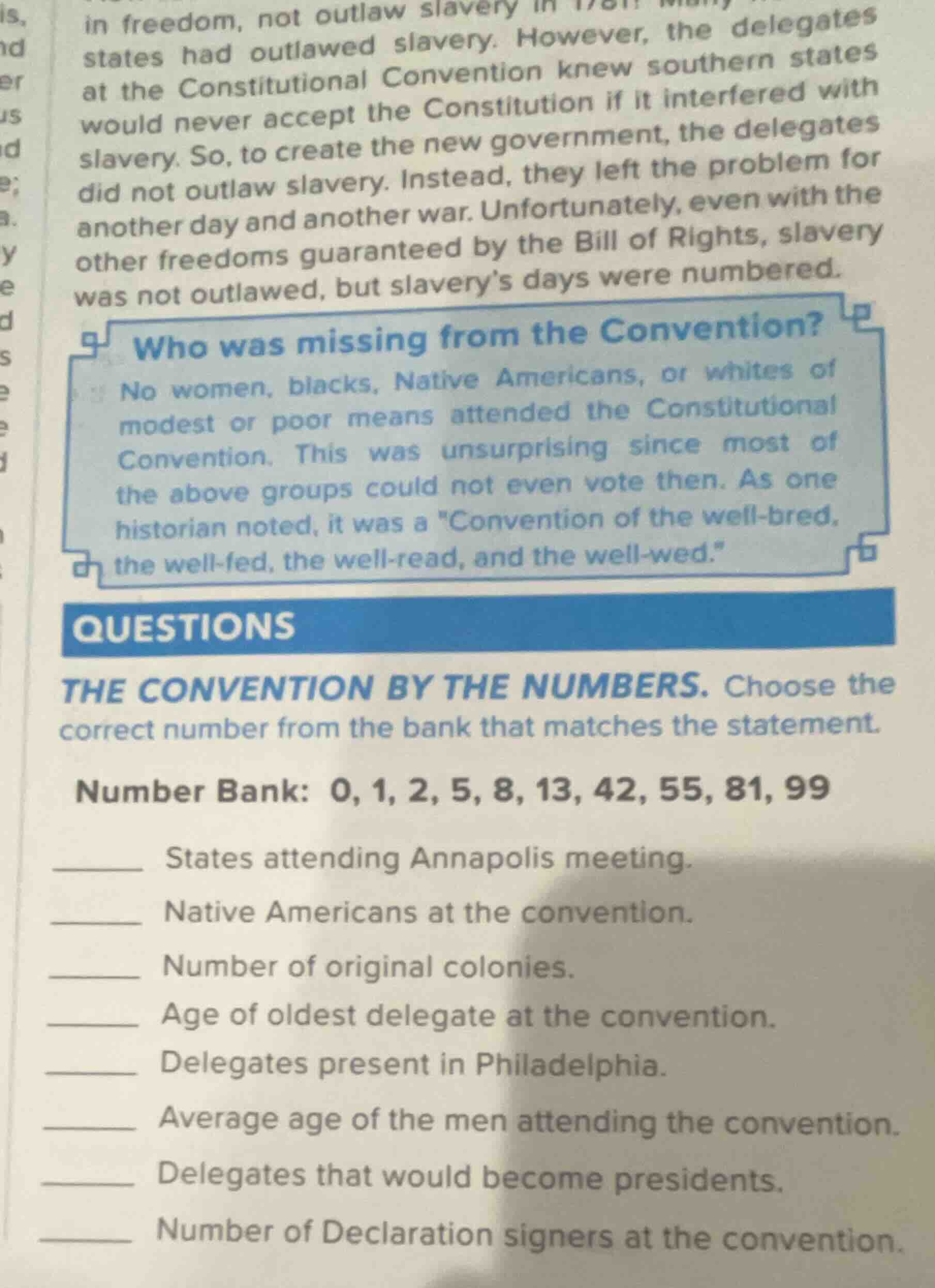 in freedom, not outlaw slavery in 1781. many states had outlawed slaver…