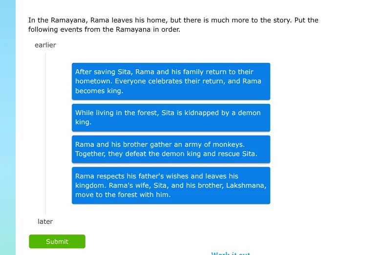 in the ramayana, rama leaves his home, but there is much more to the st…