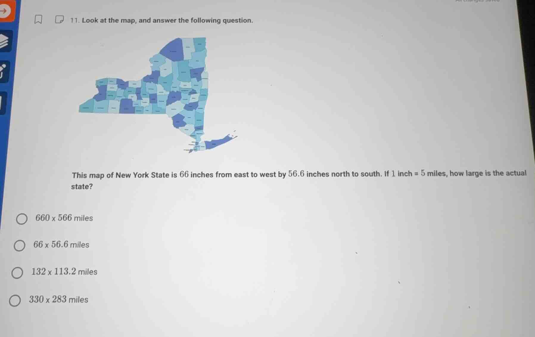 11. look at the map, and answer the following question. this map of new…