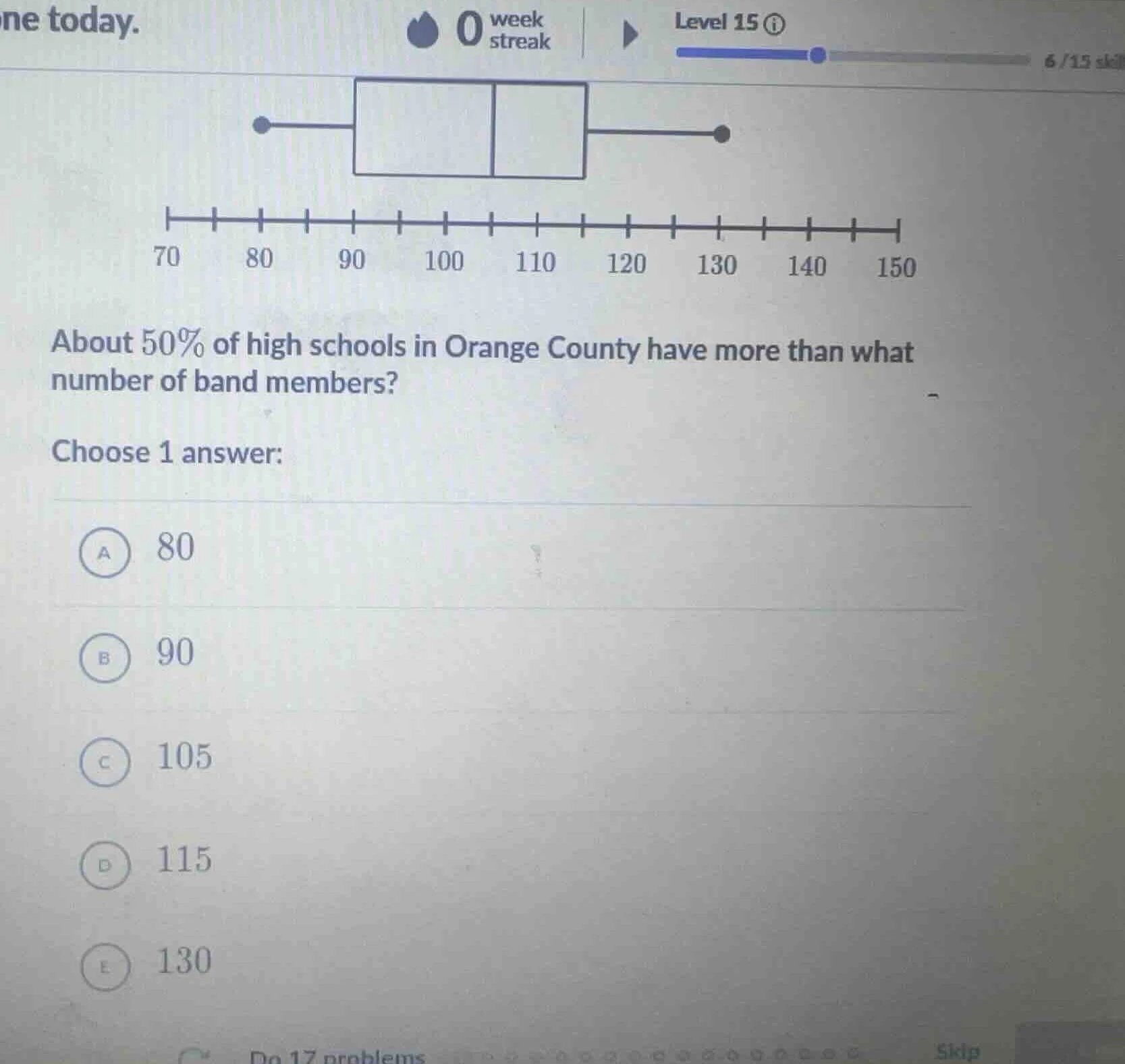 about 50% of high schools in orange county have more than what number o…