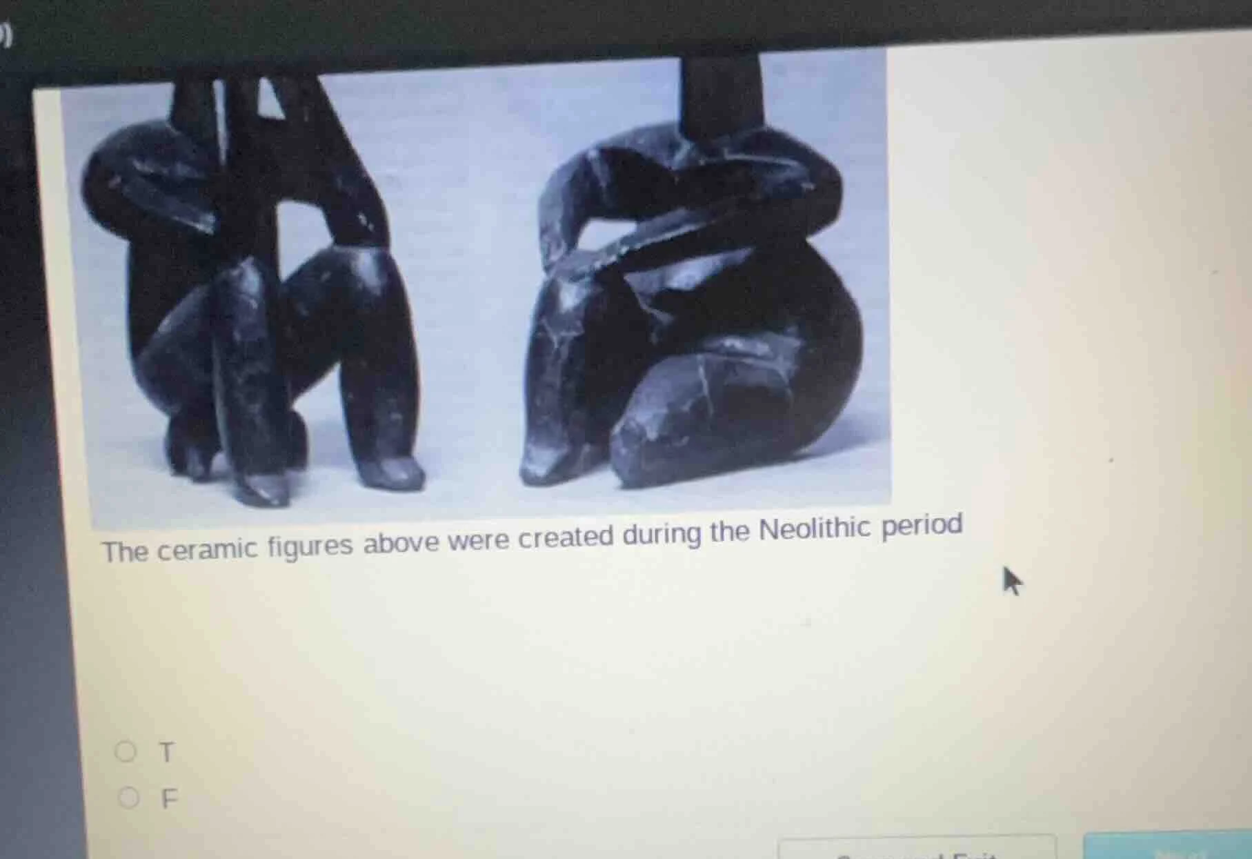 the ceramic figures above were created during the neolithic period opti…