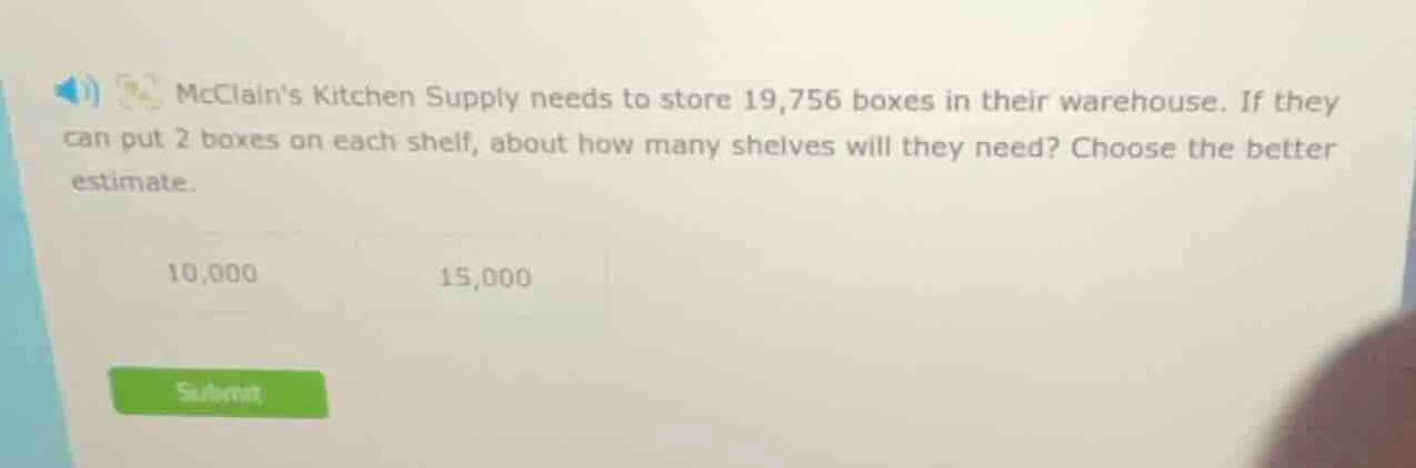 mcclains kitchen supply needs to store 19,756 boxes in their warehouse.…