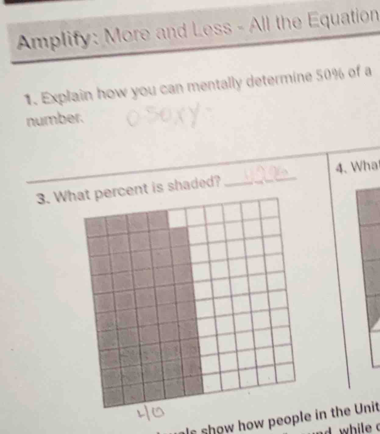 amplify: more and less - all the equation 1. explain how you can mental…