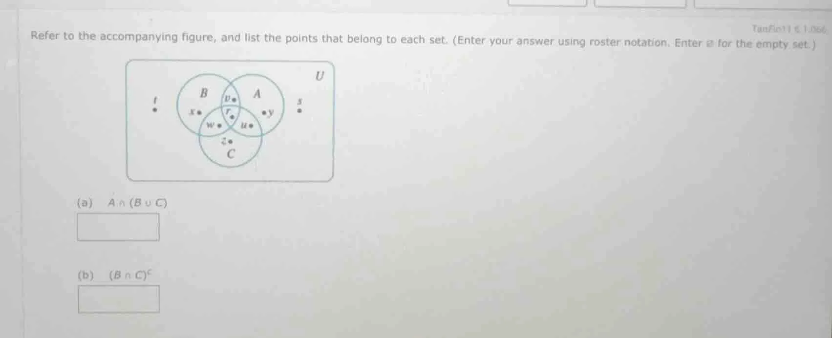 refer to the accompanying figure, and list the points that belong to ea…