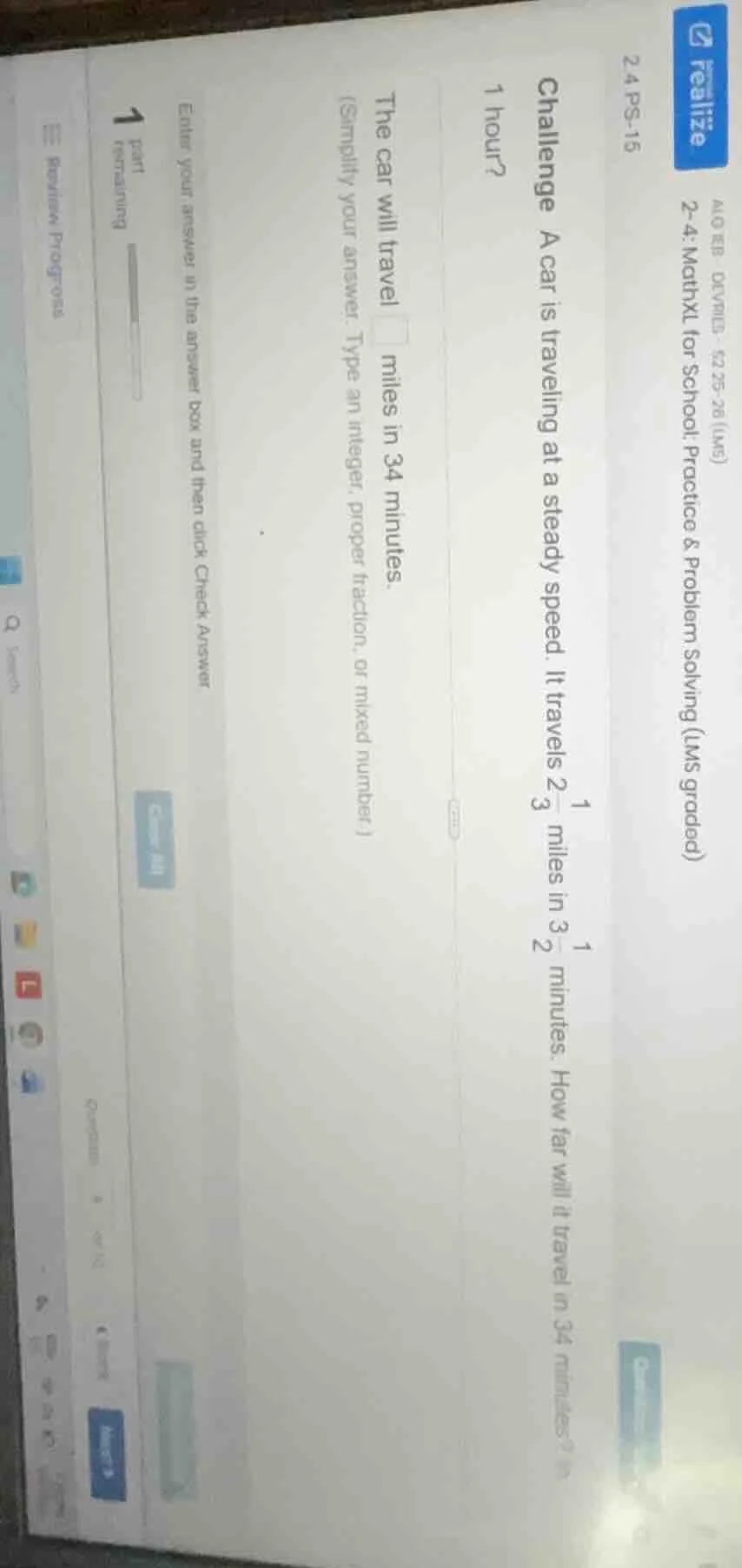 2.4 ps - 15 challenge a car is traveling at a steady speed. it travels …