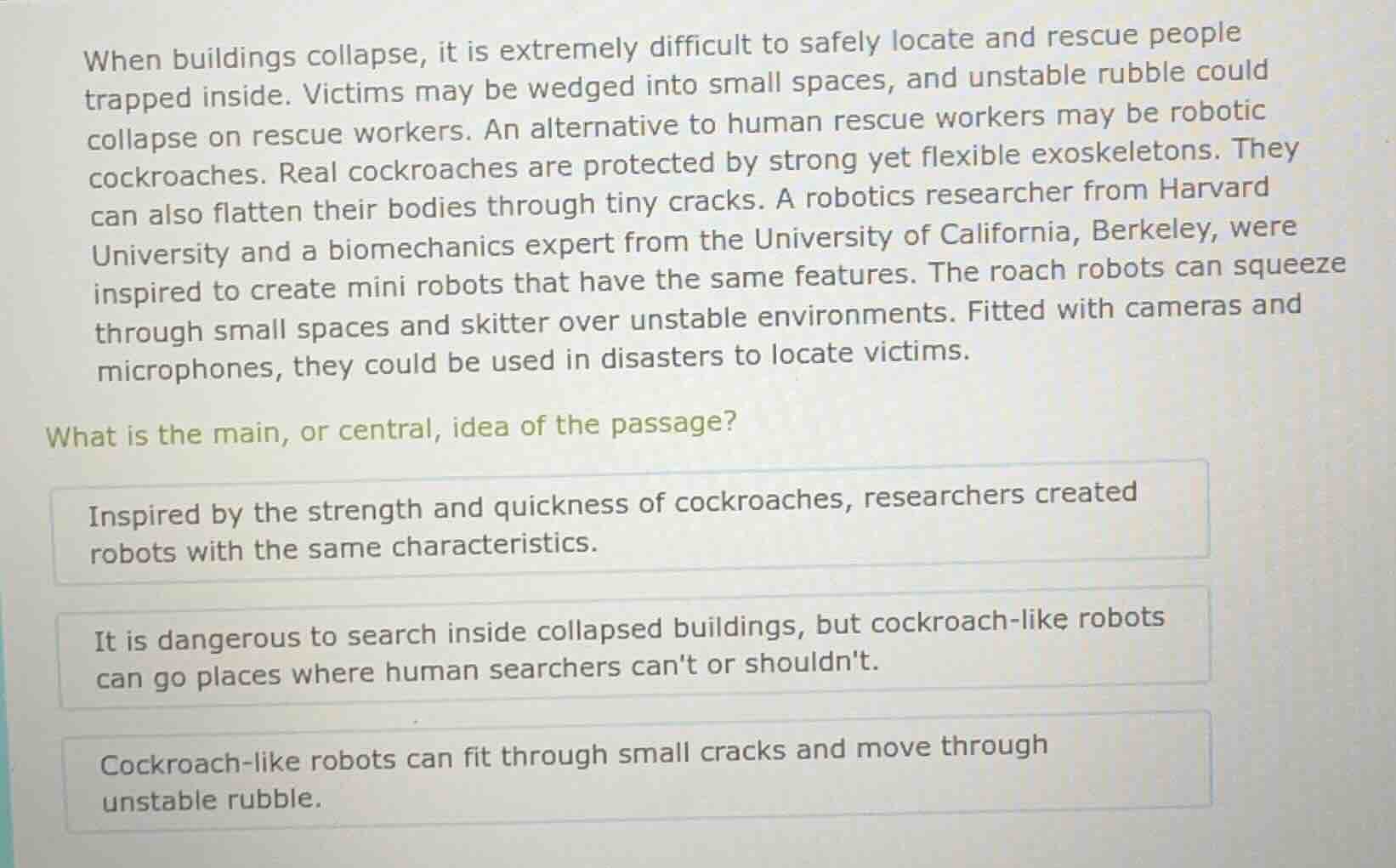 when buildings collapse, it is extremely difficult to safely locate and…