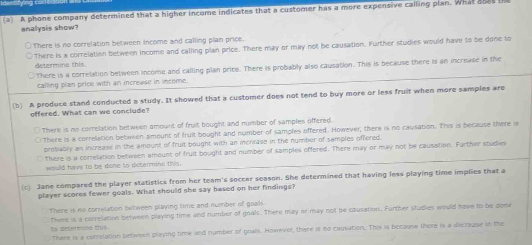 (a) a phone company determined that a higher income indicates that a cu…