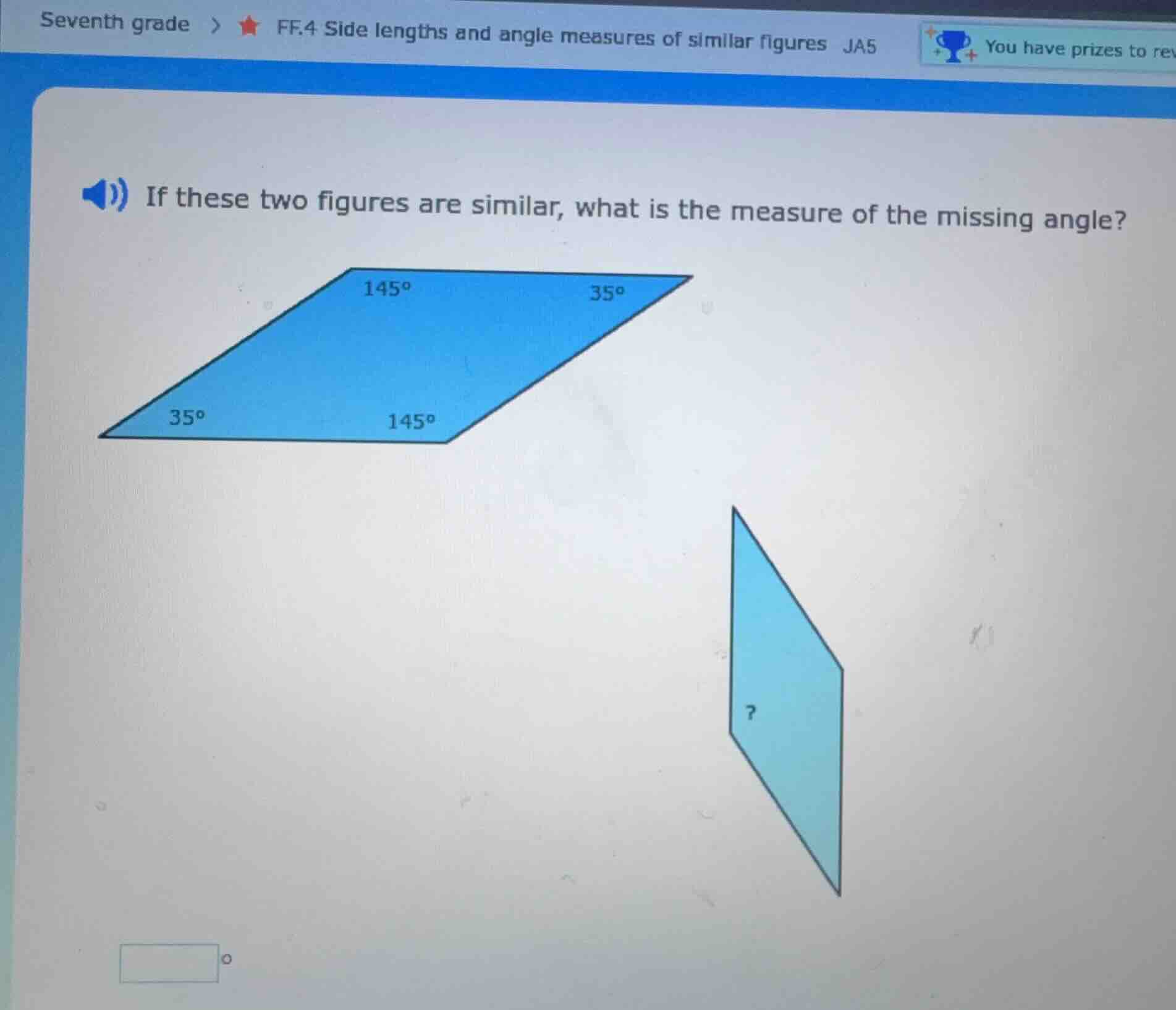 seventh grade > ★ ff.4 side lengths and angle measures of similar figur…