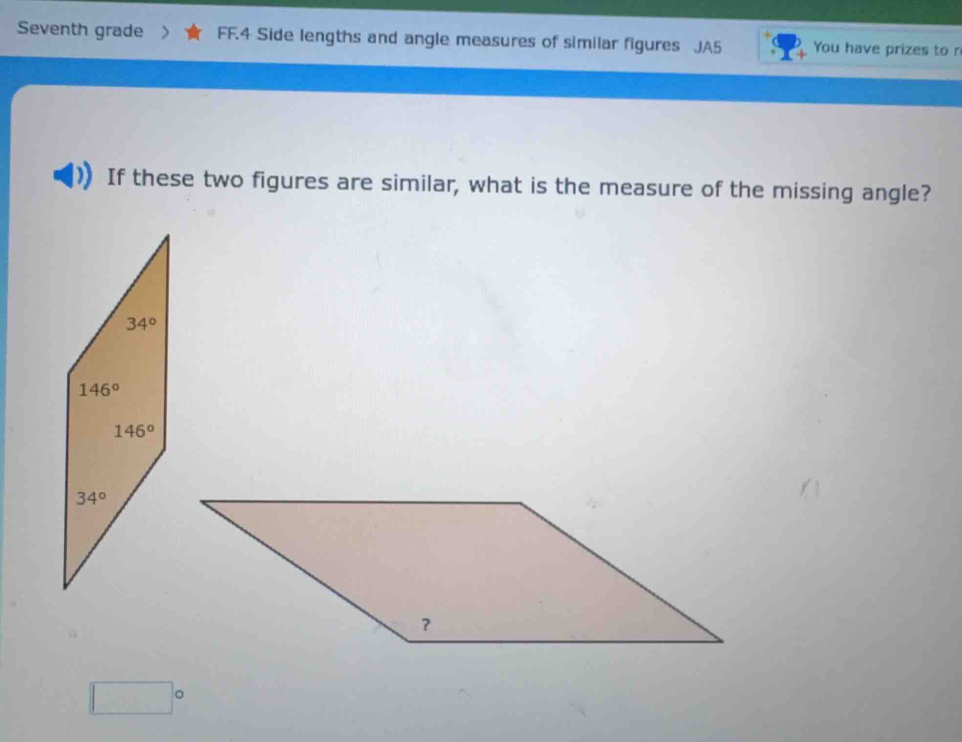 seventh grade > ★ ff.4 side lengths and angle measures of similar figur…