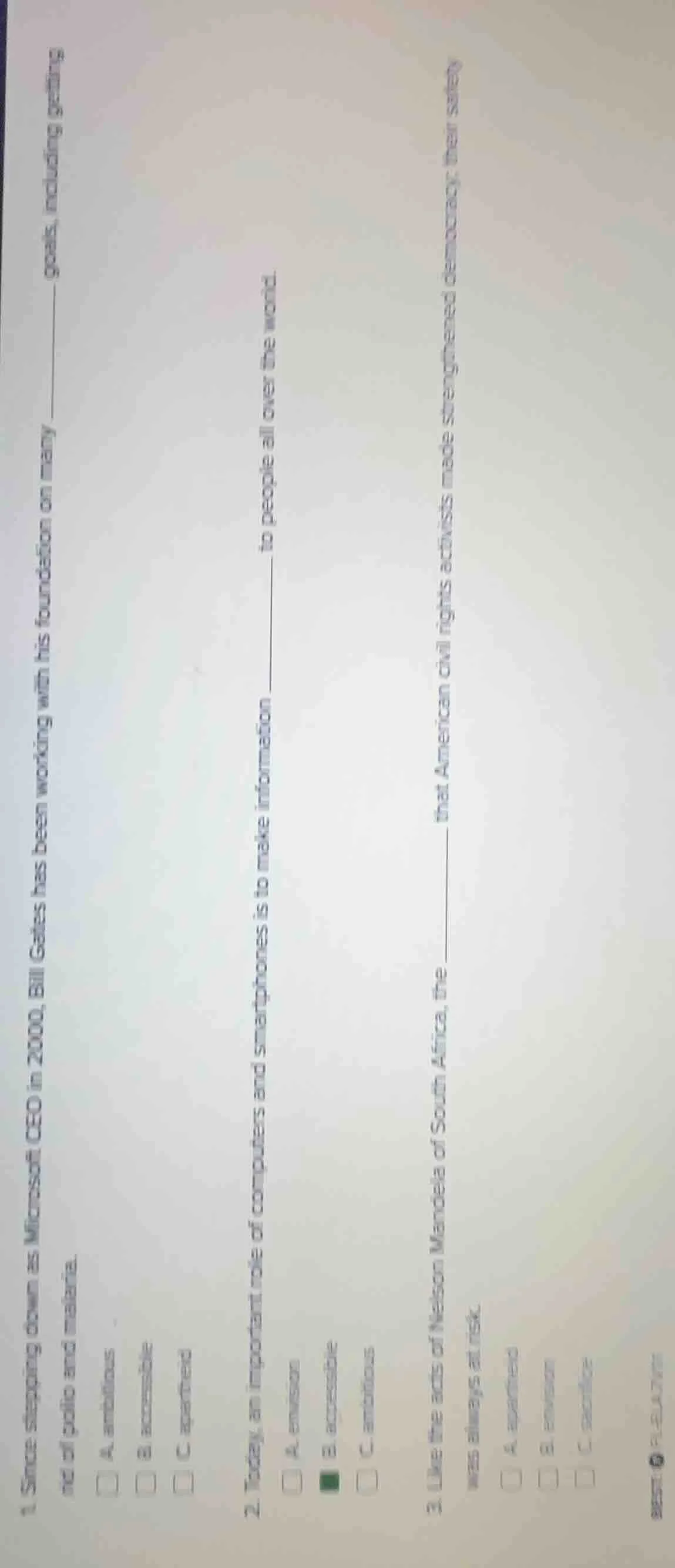 1 since stepping down as microsoft ceo in 2000, bill gates has been wor…