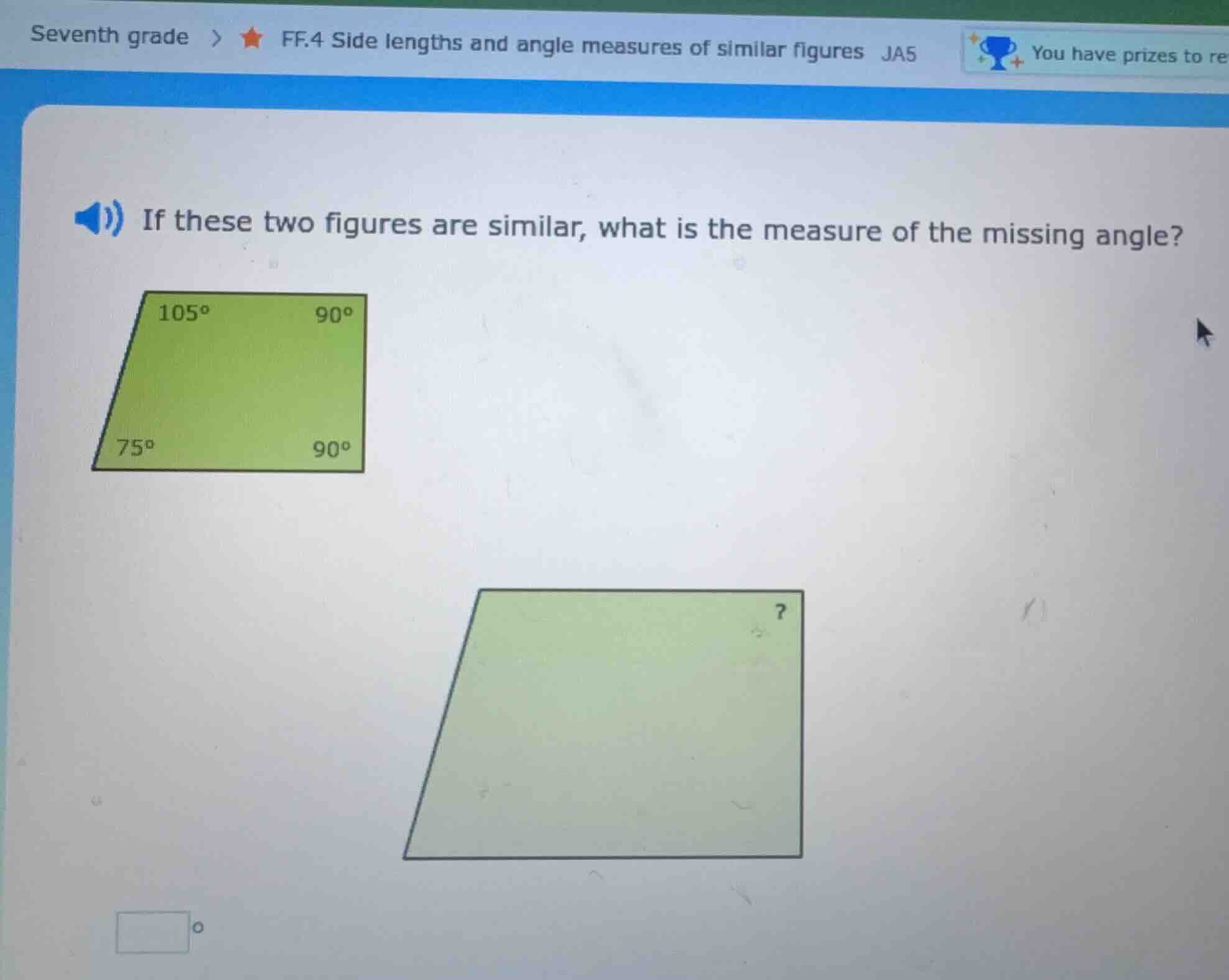 seventh grade > ★ ff.4 side lengths and angle measures of similar figur…