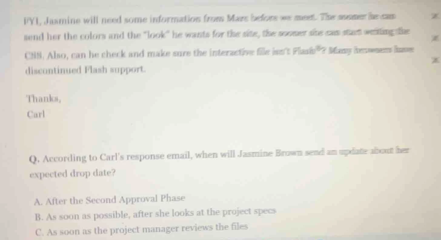 fyi, jasmine will need some information from marc before we meet. the s…