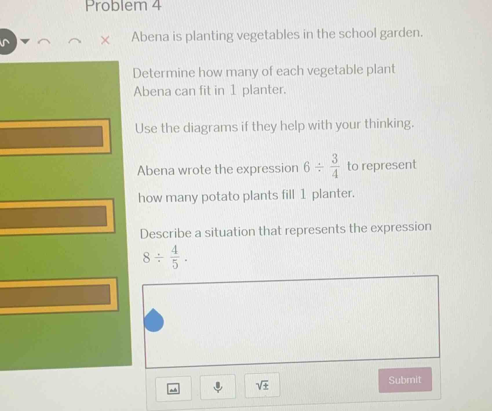 problem 4 abena is planting vegetables in the school garden. determine …