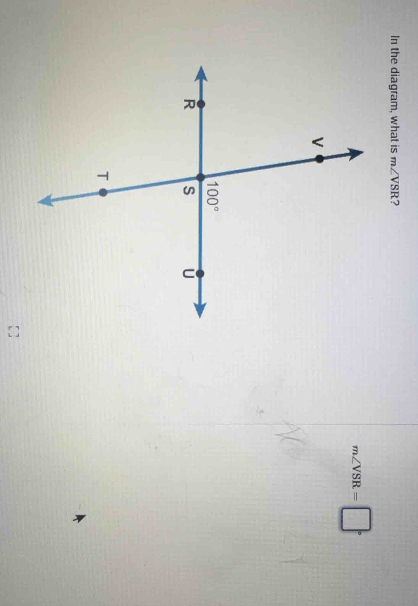 in the diagram, what is ( mangle vsr )? ( mangle vsr = square^circ )