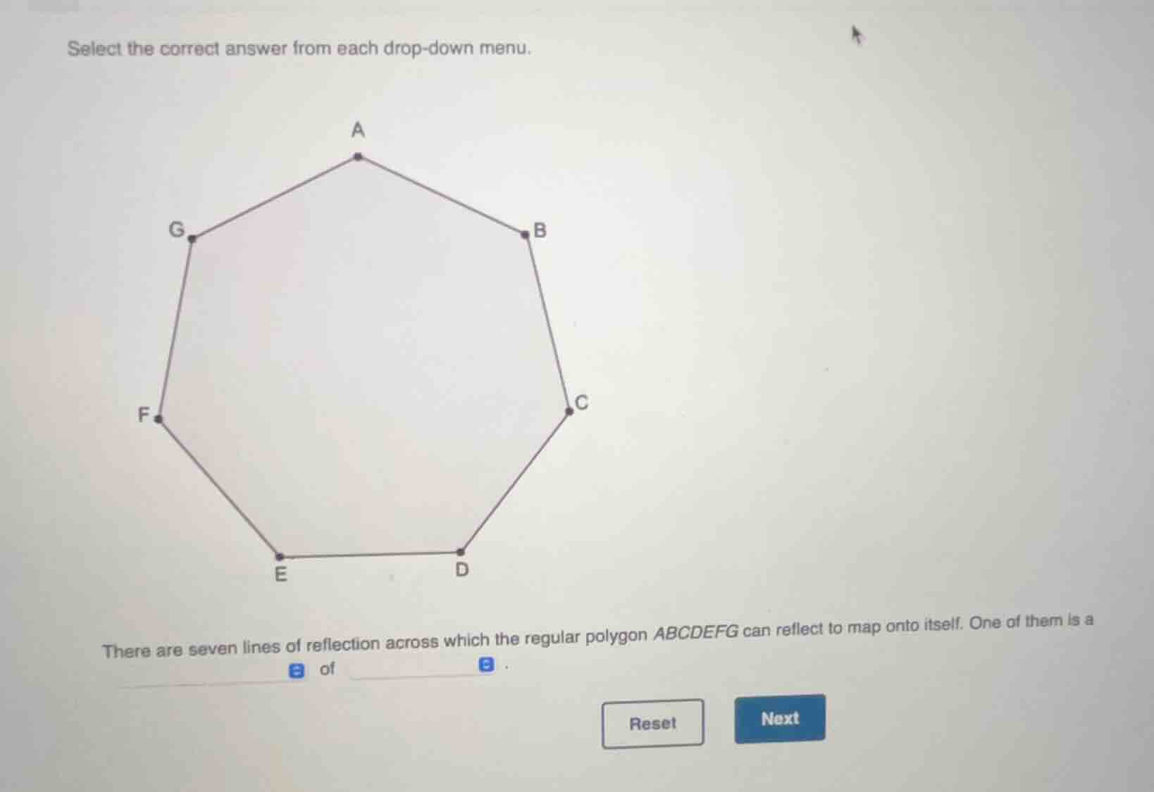 select the correct answer from each drop - down menu. there are seven l…